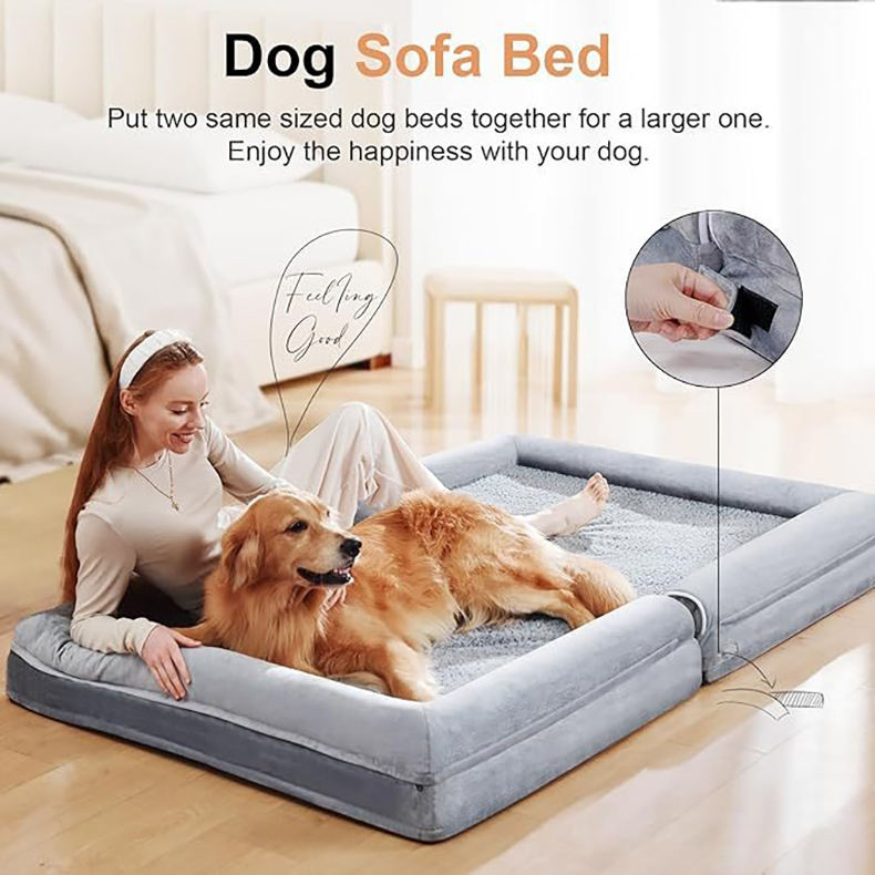 Pet Bed with Non-Slip Bottom, Cozy Cat House and Dog Bed with Multiple Size Options