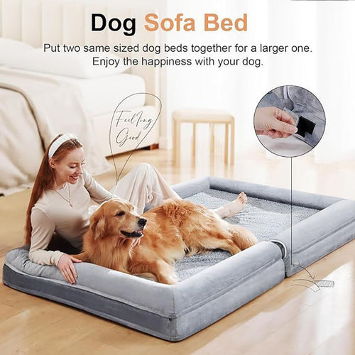 Pet Bed with Non-Slip Bottom, Cozy Cat House and Dog Bed with Multiple Size Options
